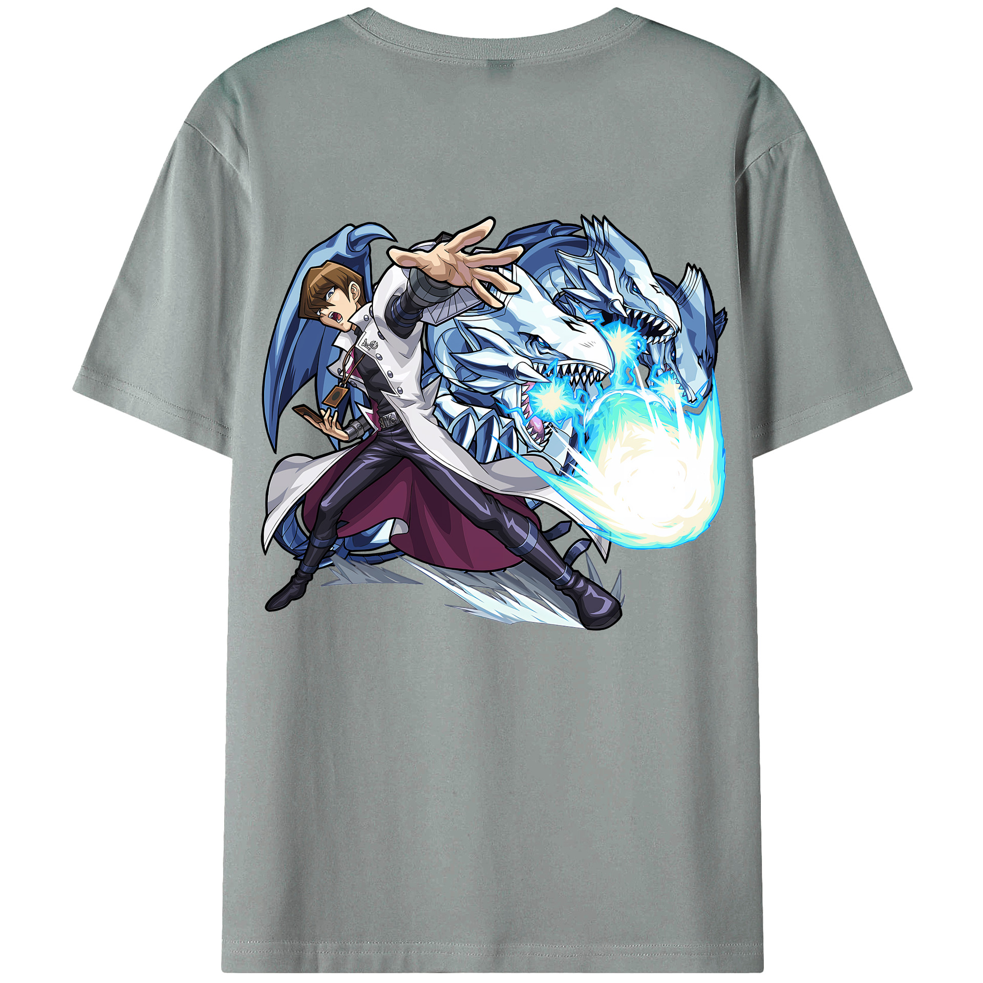（画像用） 遊☆戯☆王 Yu-Gi-Oh! 綿100％ メンズ半袖Tシャツ（バックプリント） 通気性